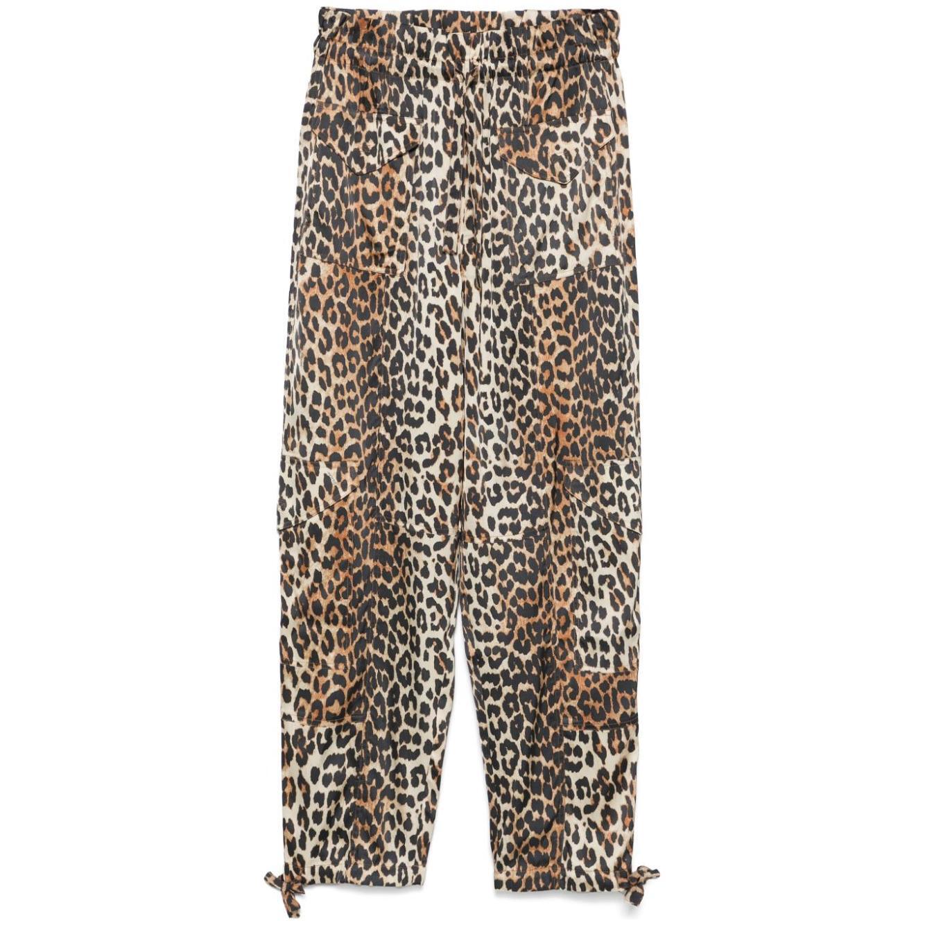 GANNI Trousers Brown Trousers Ganni Dark Slate Gray