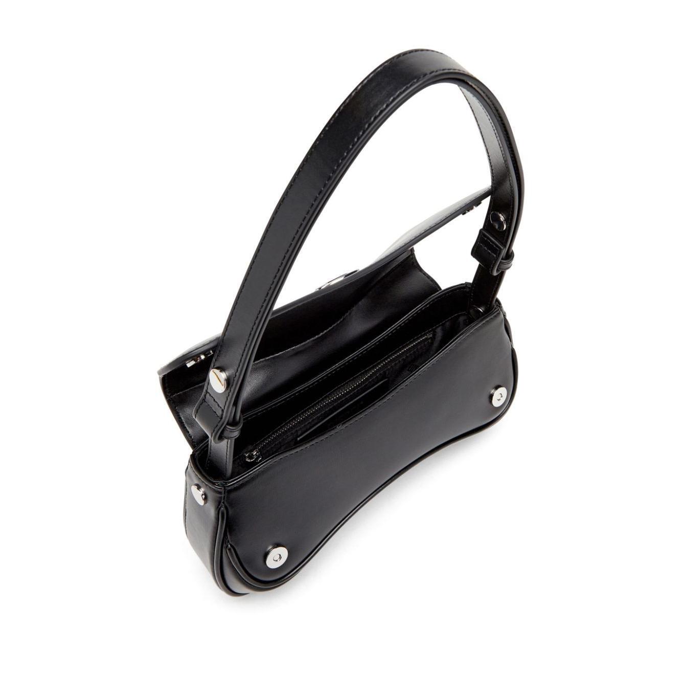 Front view with bag zipped and handles upright.