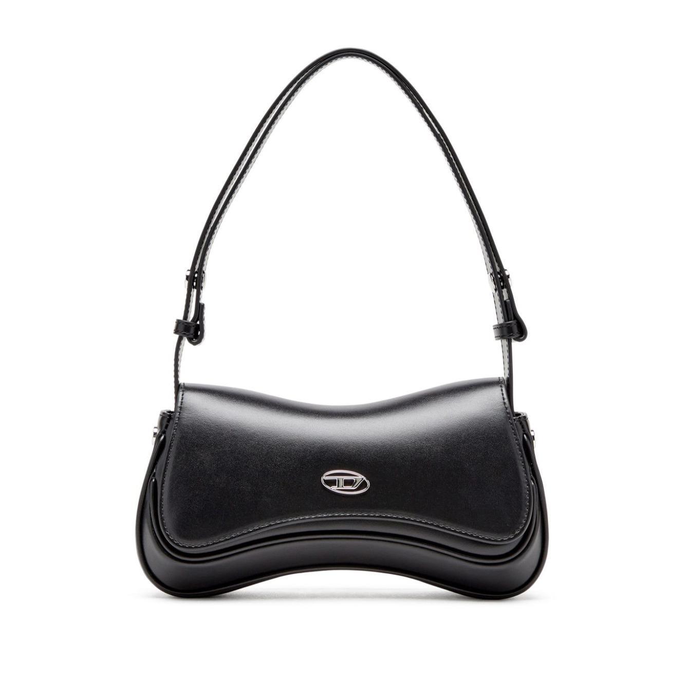 Front view with bag zipped and handles upright.