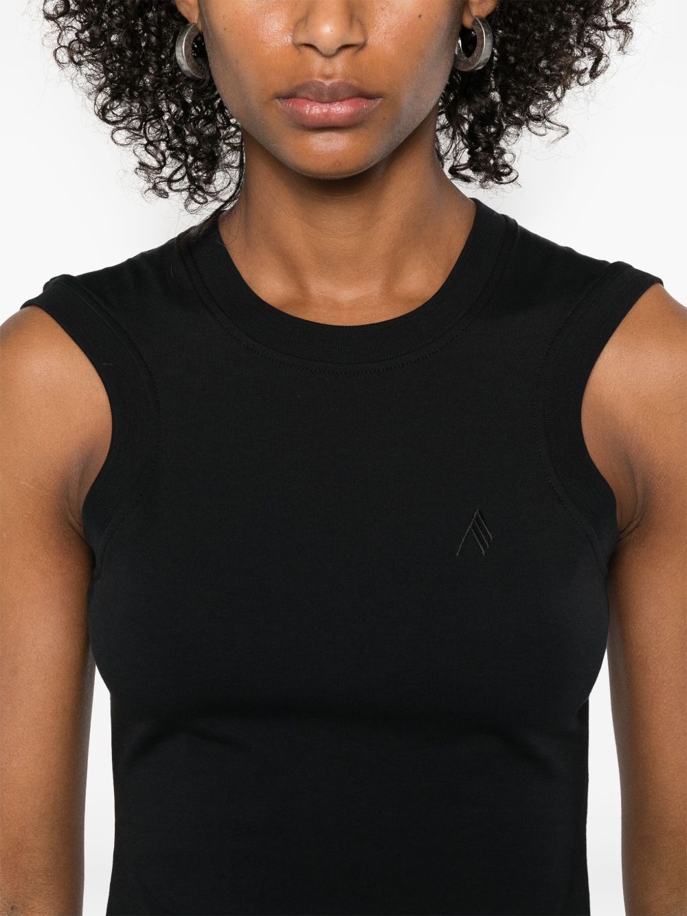 The Attico Top Black Topwear The Attico