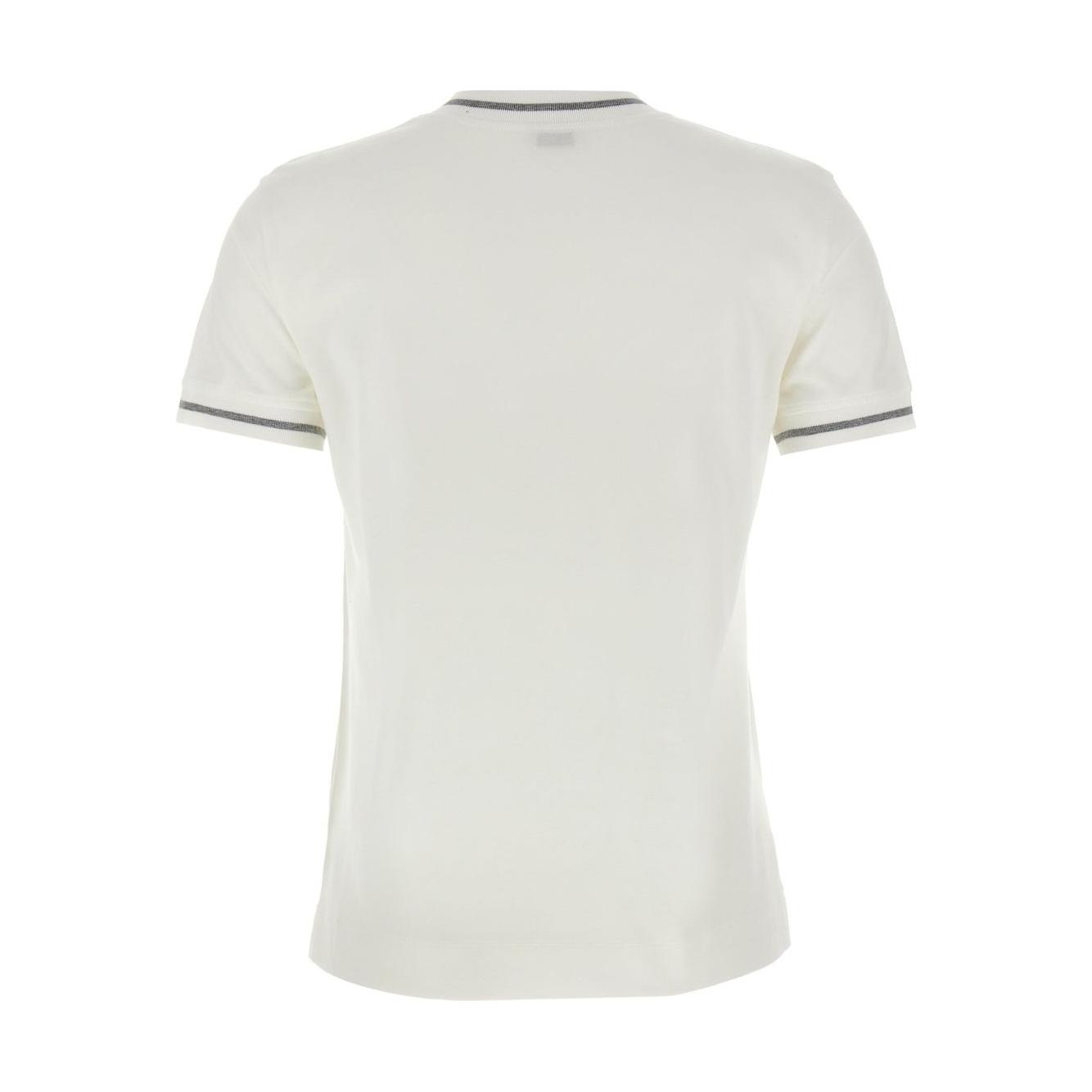 Brunello Cucinelli T-shirts and Polos White Topwear Brunello Cucinelli