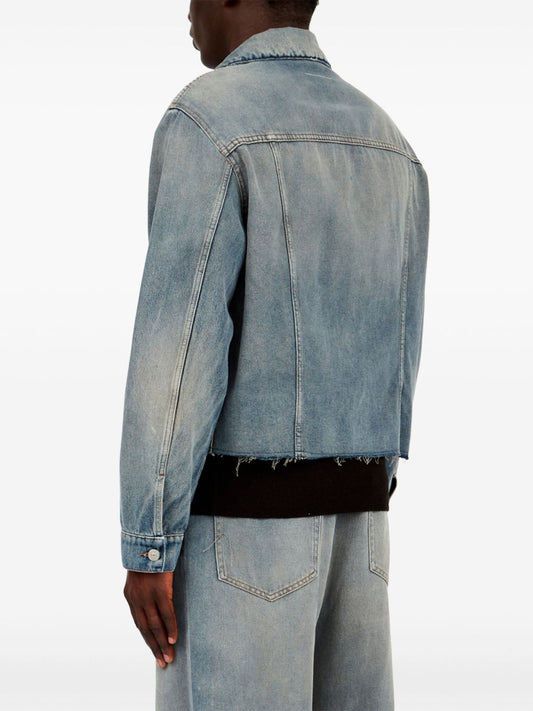 MM6 Maison Margiela Coats Clear Blue Jackets MM6 Maison Margiela