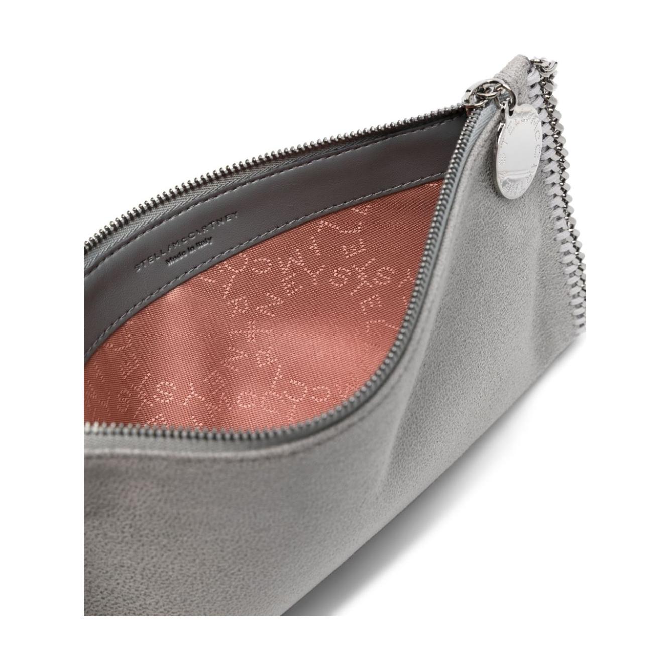 Stella McCartney faux suede Bag Light Grey Clutches Stella McCartney