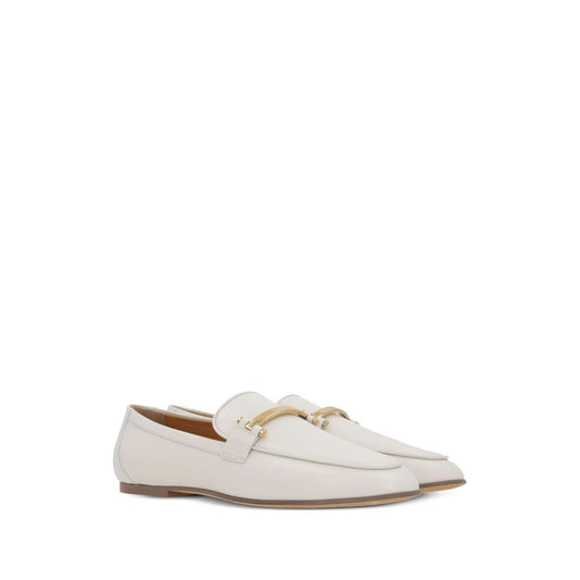 Tod's Flat shoes White Moccasins Tod'S Light Gray