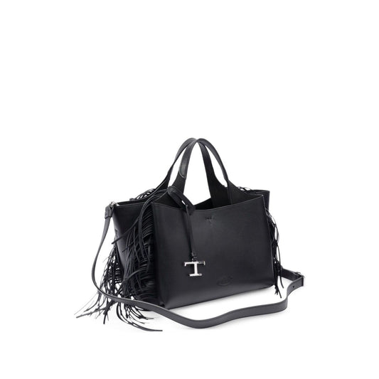 Tod's fringed tote bag women Black Shopper Tod'S Dark Slate Gray