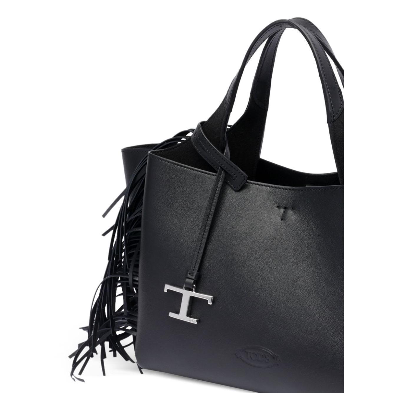 Tod's T timeless mini leather tote bag Shopper Tod'S Dark Slate Gray