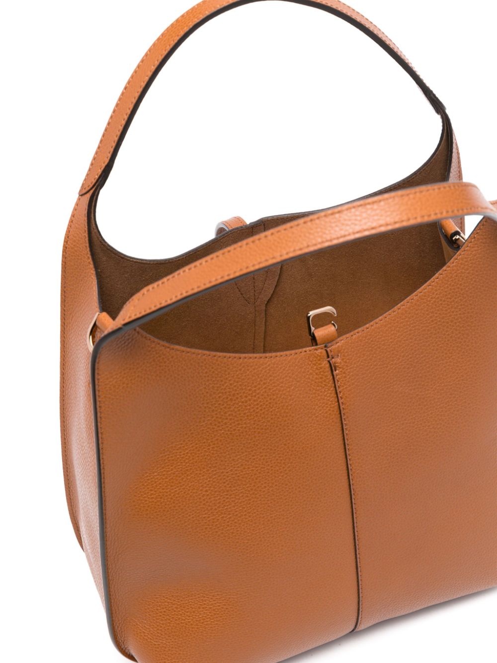 Front view with bag zipped and handles upright.