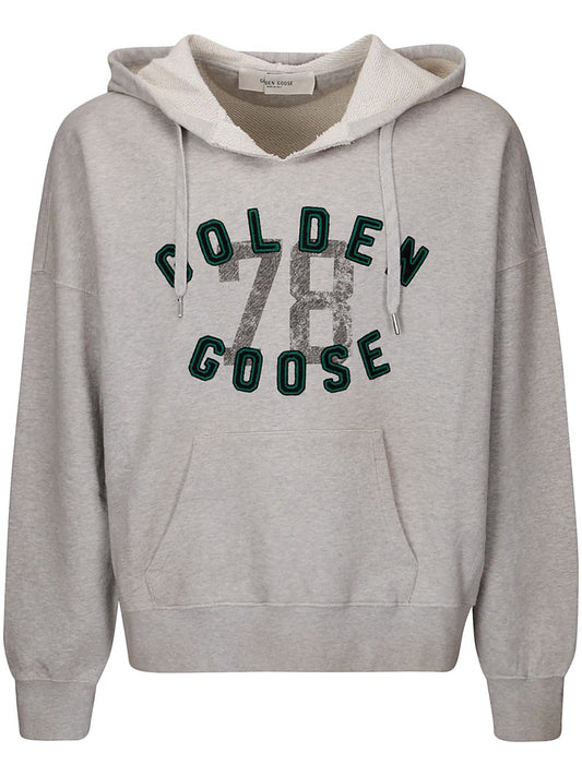 Golden Goose logo-embroidered hoodie