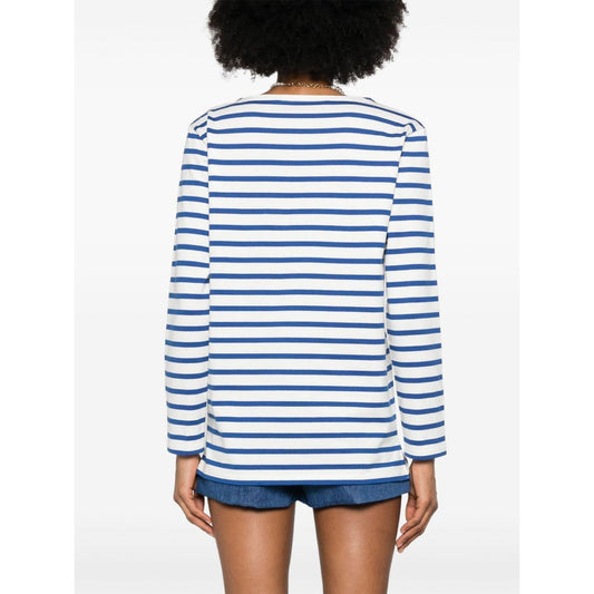 Valentino striped T-shirt Topwear Valentino Dark Slate Gray