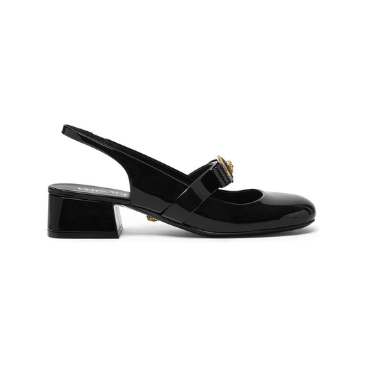 Versace Gianni Ribbon Patent Slingback Pumps 35 mm