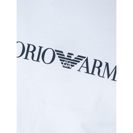 Emporio Armani logo print cotton T-shirt Topwear Emporio Armani Lavender
