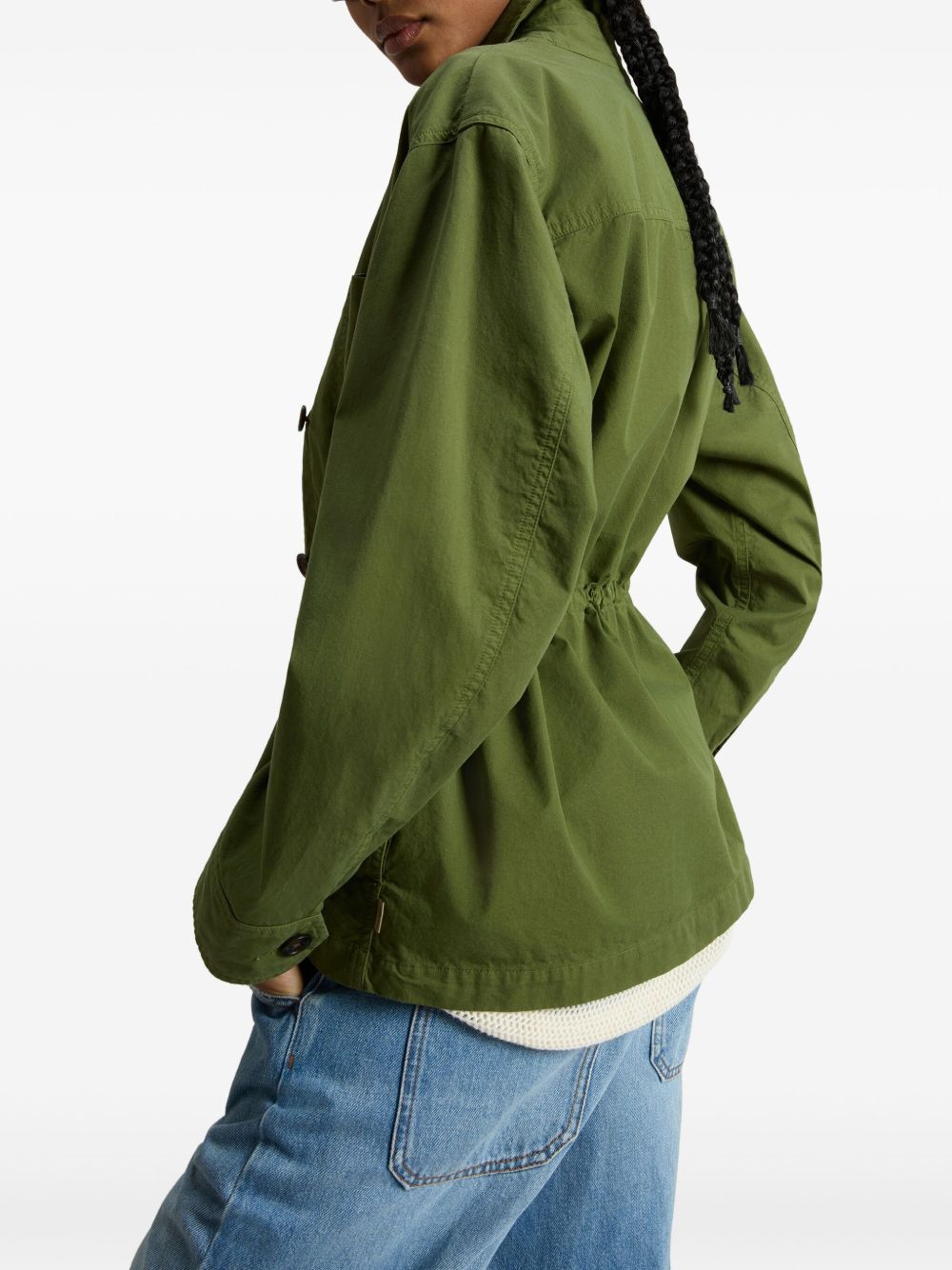 Woolrich Garment-Dyed Pure Cotton Overshirt green Jackets Woolrich