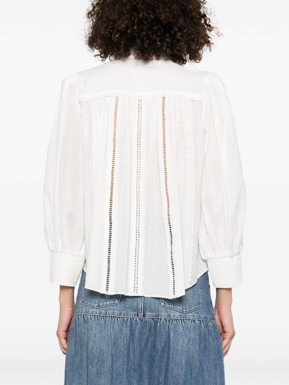 Alice + Olivia Cora Cotton Blouse