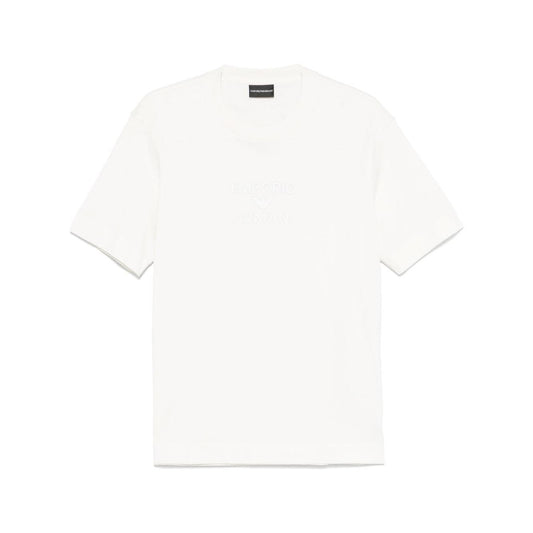 Emporio Armani logo printed T-shirt Topwear Emporio Armani White Smoke