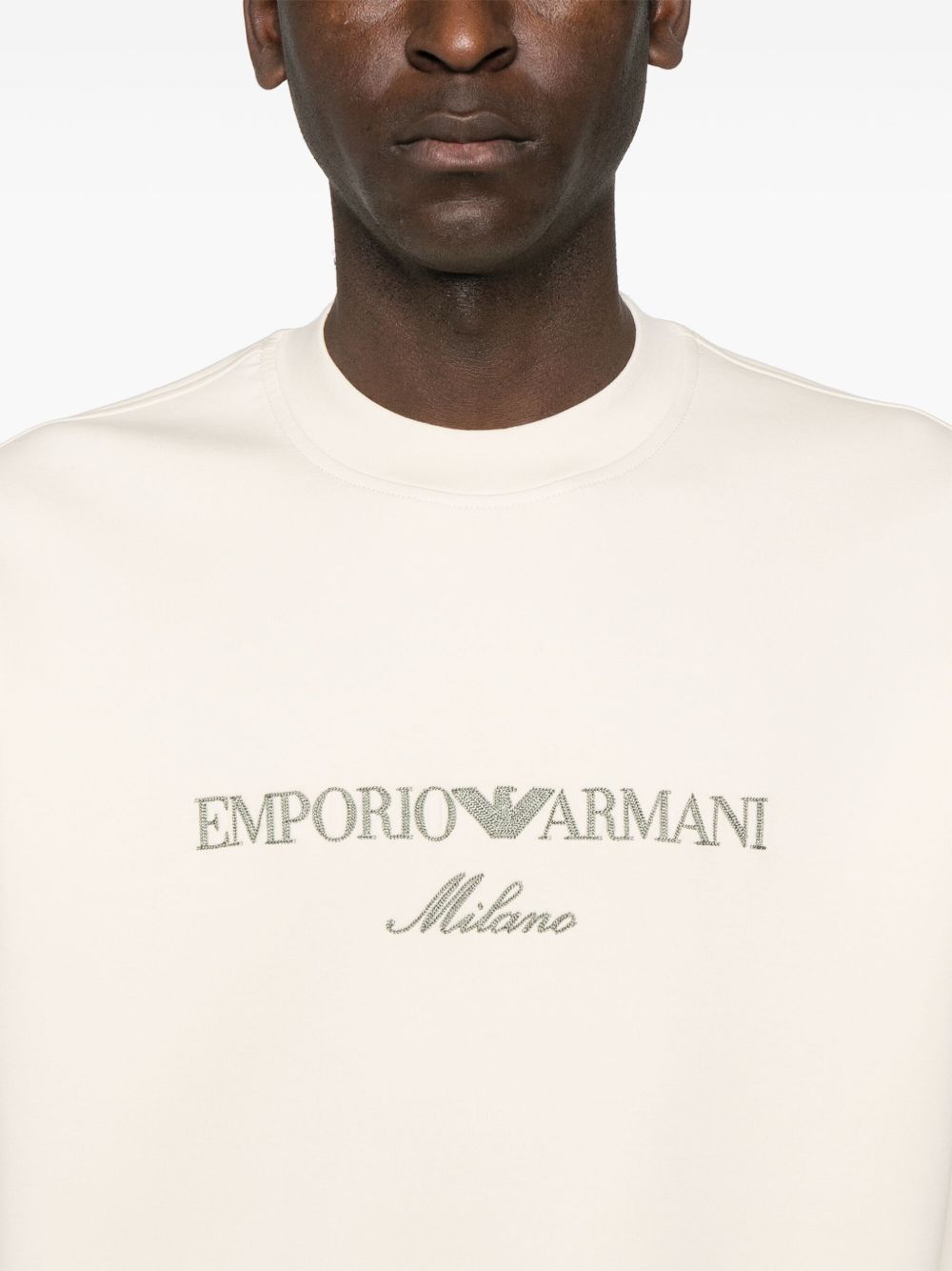 Emporio Armani Sweaters Beige Topwear Emporio Armani