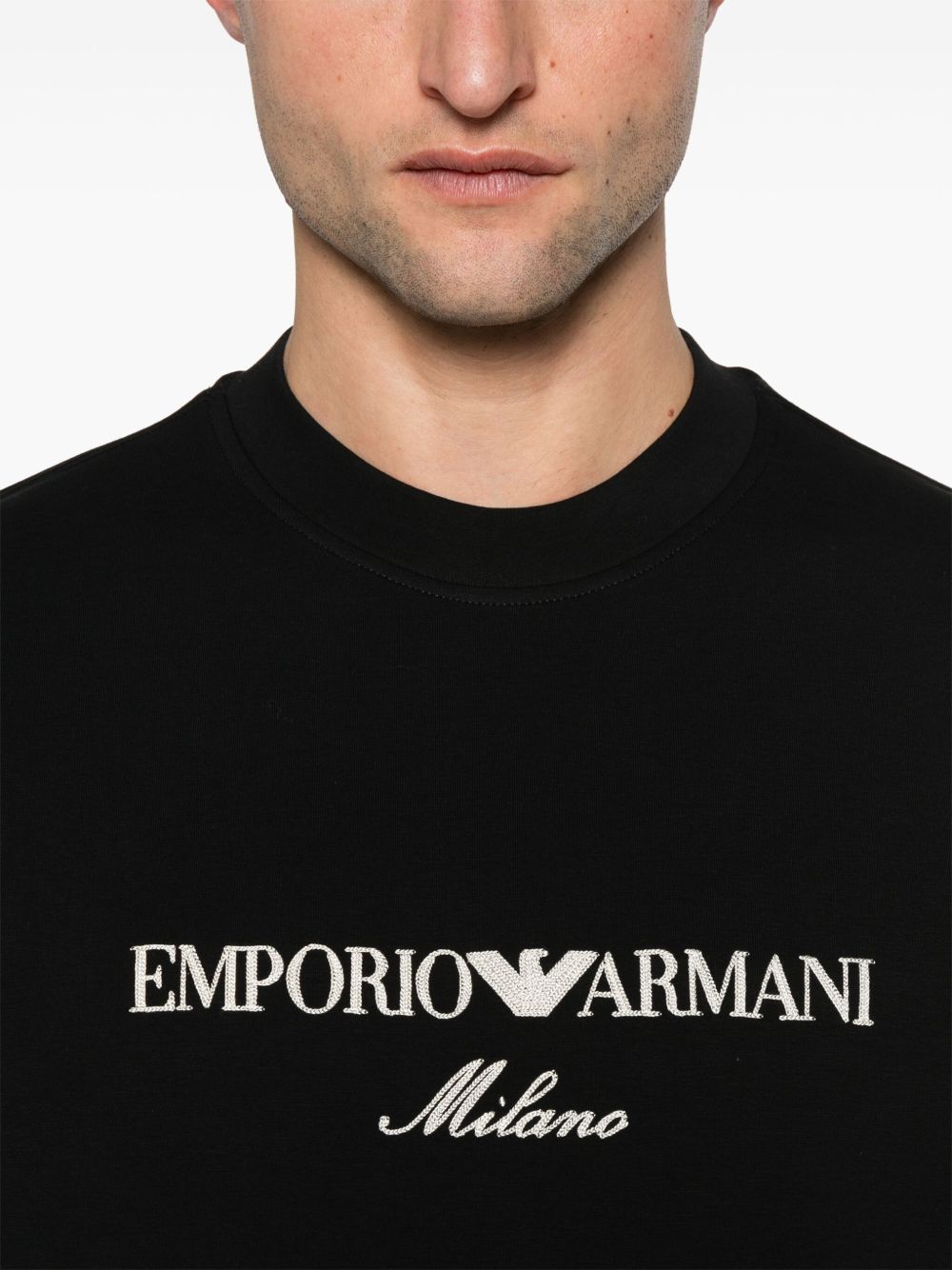 Emporio Armani Sweaters Black Topwear Emporio Armani