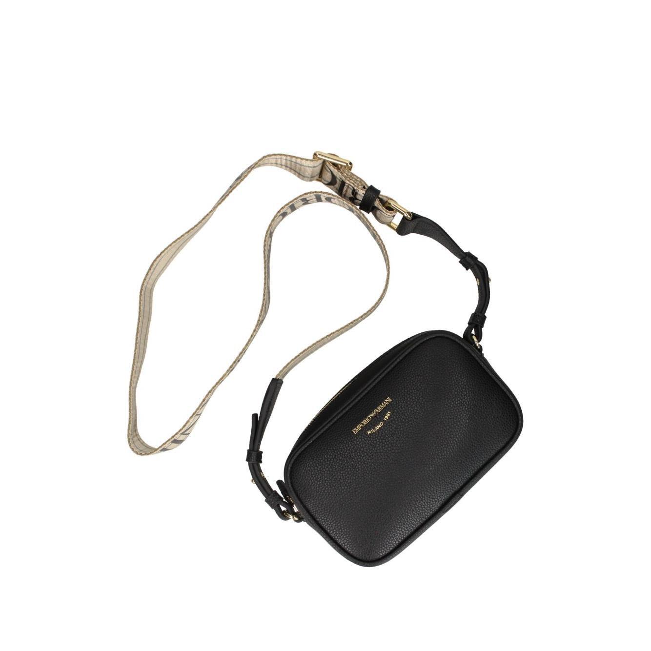 Emporio Armani logo printed shoulder bag Shoulder Emporio Armani Dark Slate Gray