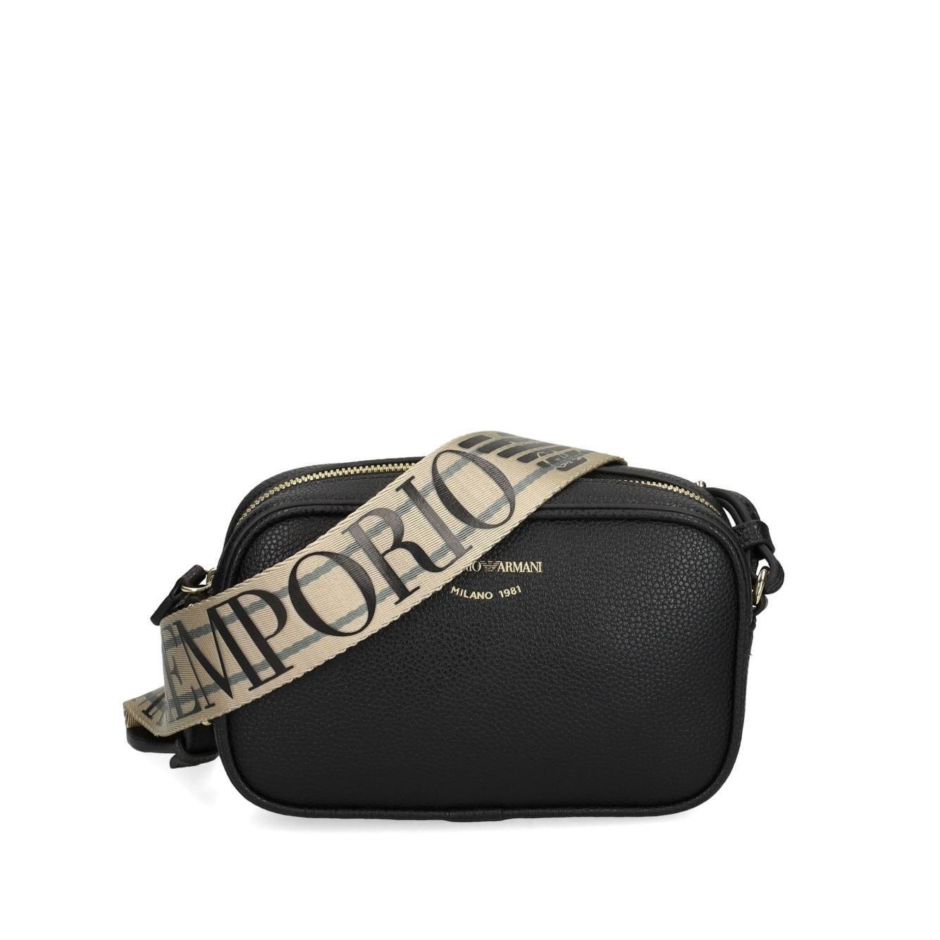 Emporio Armani logo printed shoulder bag Shoulder Emporio Armani Dark Slate Gray
