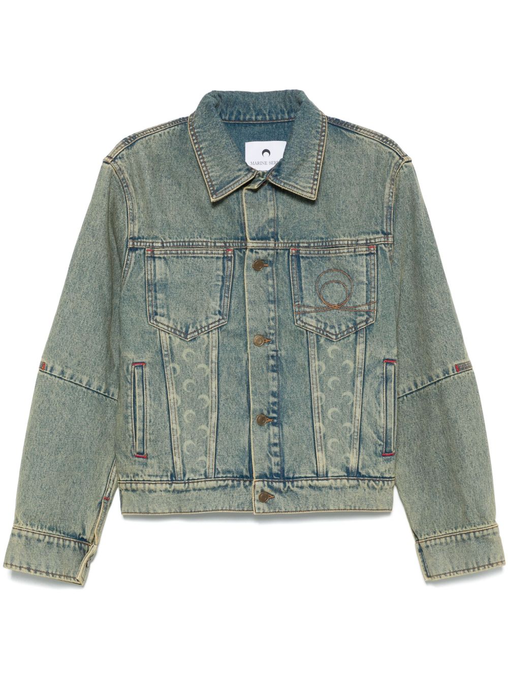 Marine Serre Moon Laser Denim Jacket Jackets Marine Serre