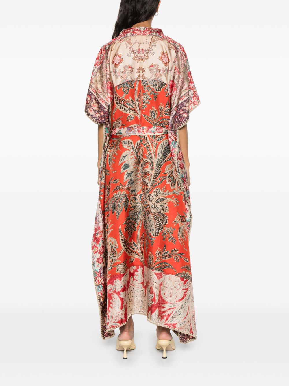 Pierre Louis Mascia Printed Silk Kaftan Beachwear & underwear Pierre Louis Mascia