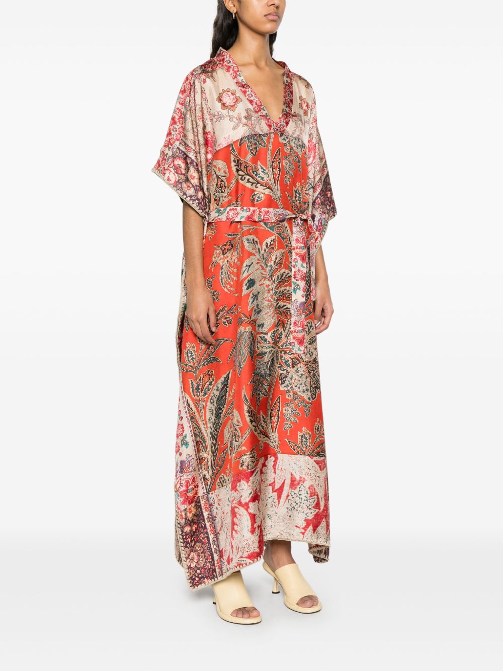 Pierre Louis Mascia Printed Silk Kaftan Beachwear & underwear Pierre Louis Mascia