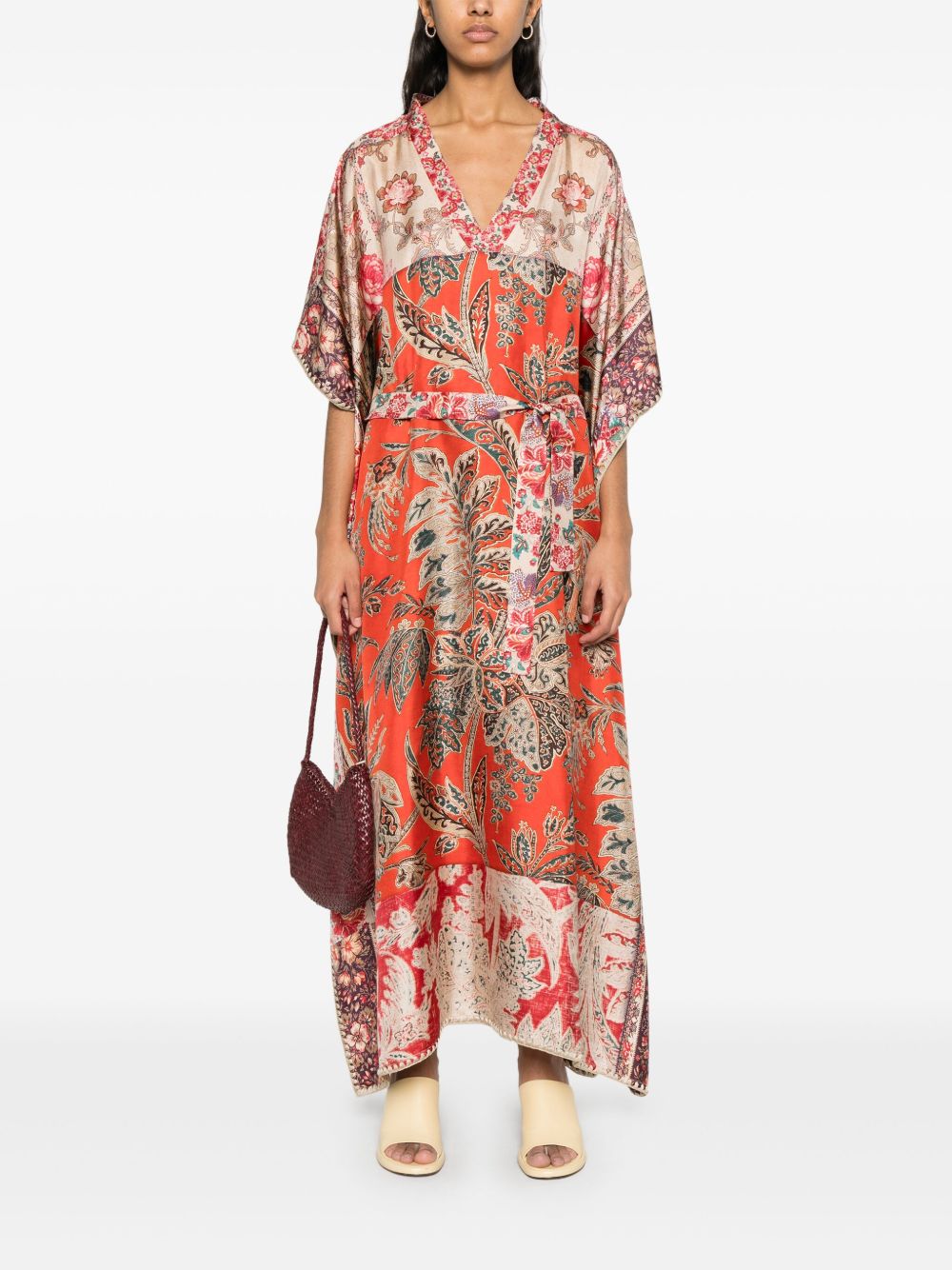 Pierre Louis Mascia Printed Silk Kaftan Beachwear & underwear Pierre Louis Mascia