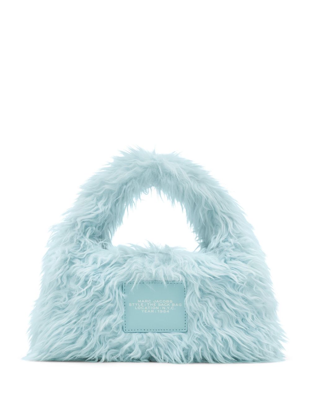 Marc Jacobs The Mini Faux Fur Sack Tote Bag Clear Blue Handbag Marc Jacobs