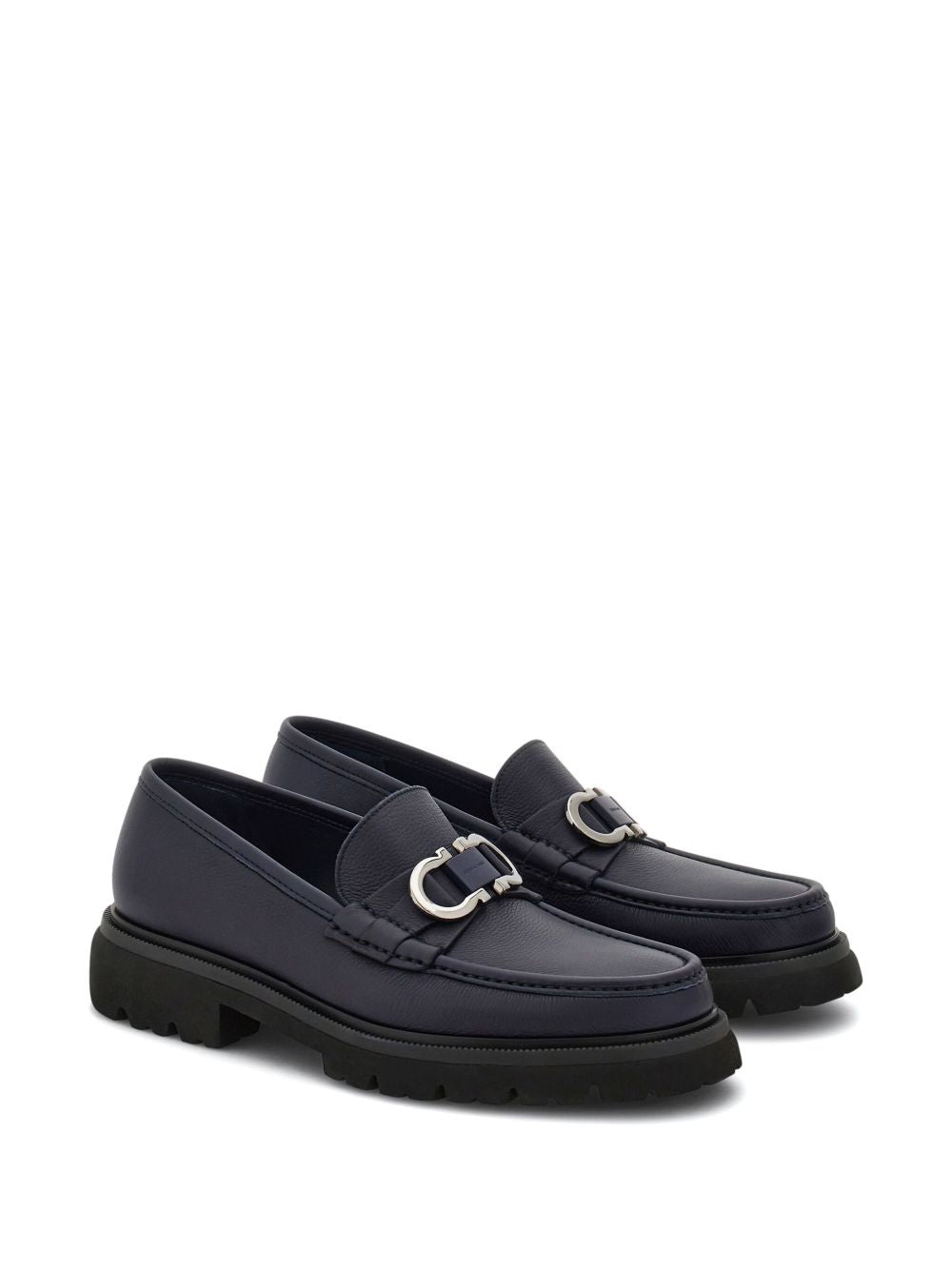 Ferragamo Flat shoes Blue Moccasins Ferragamo