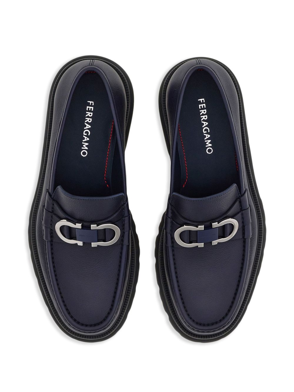 Ferragamo Flat shoes Blue Moccasins Ferragamo