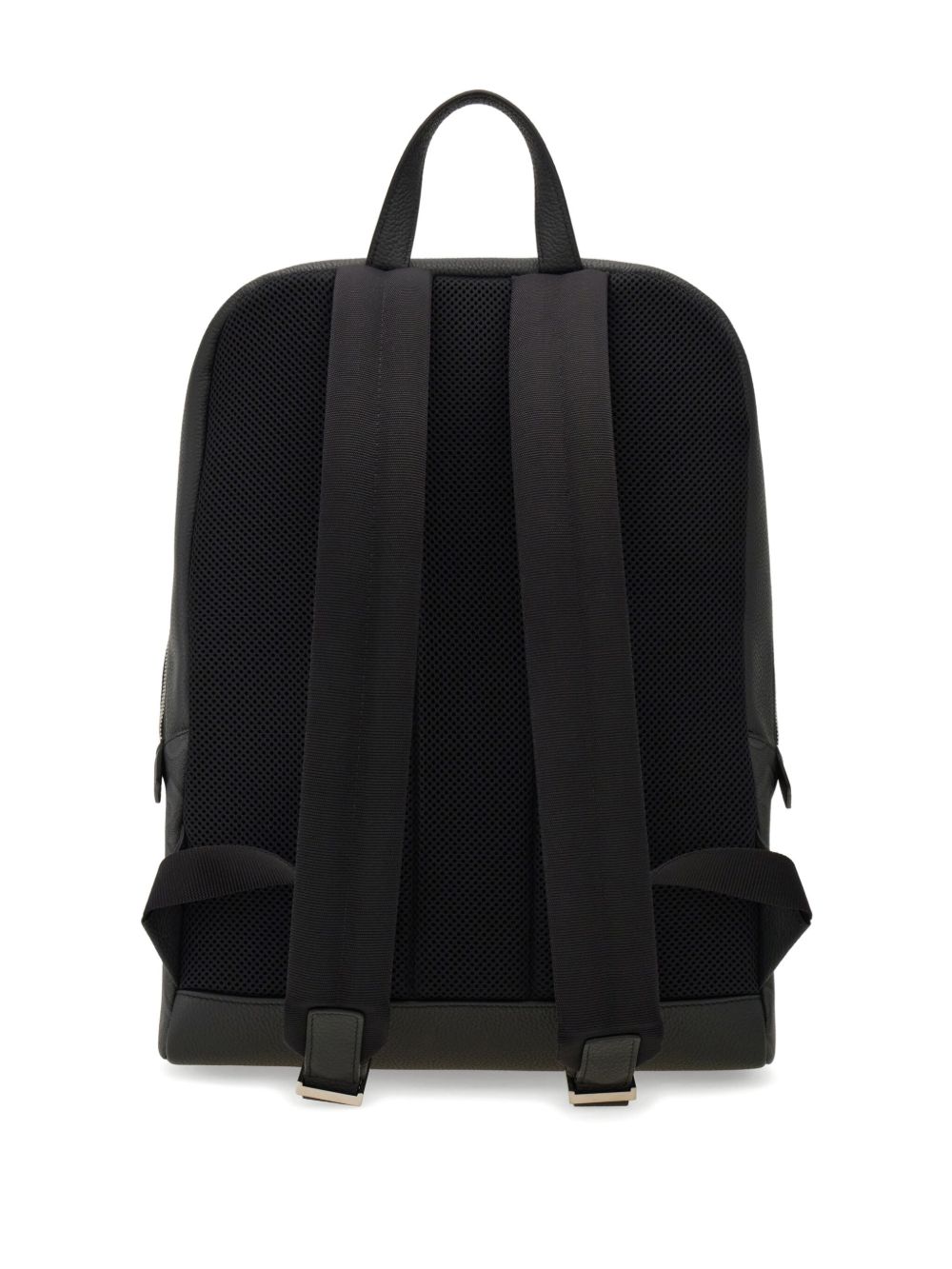 Front view with bag zipped and handles upright.