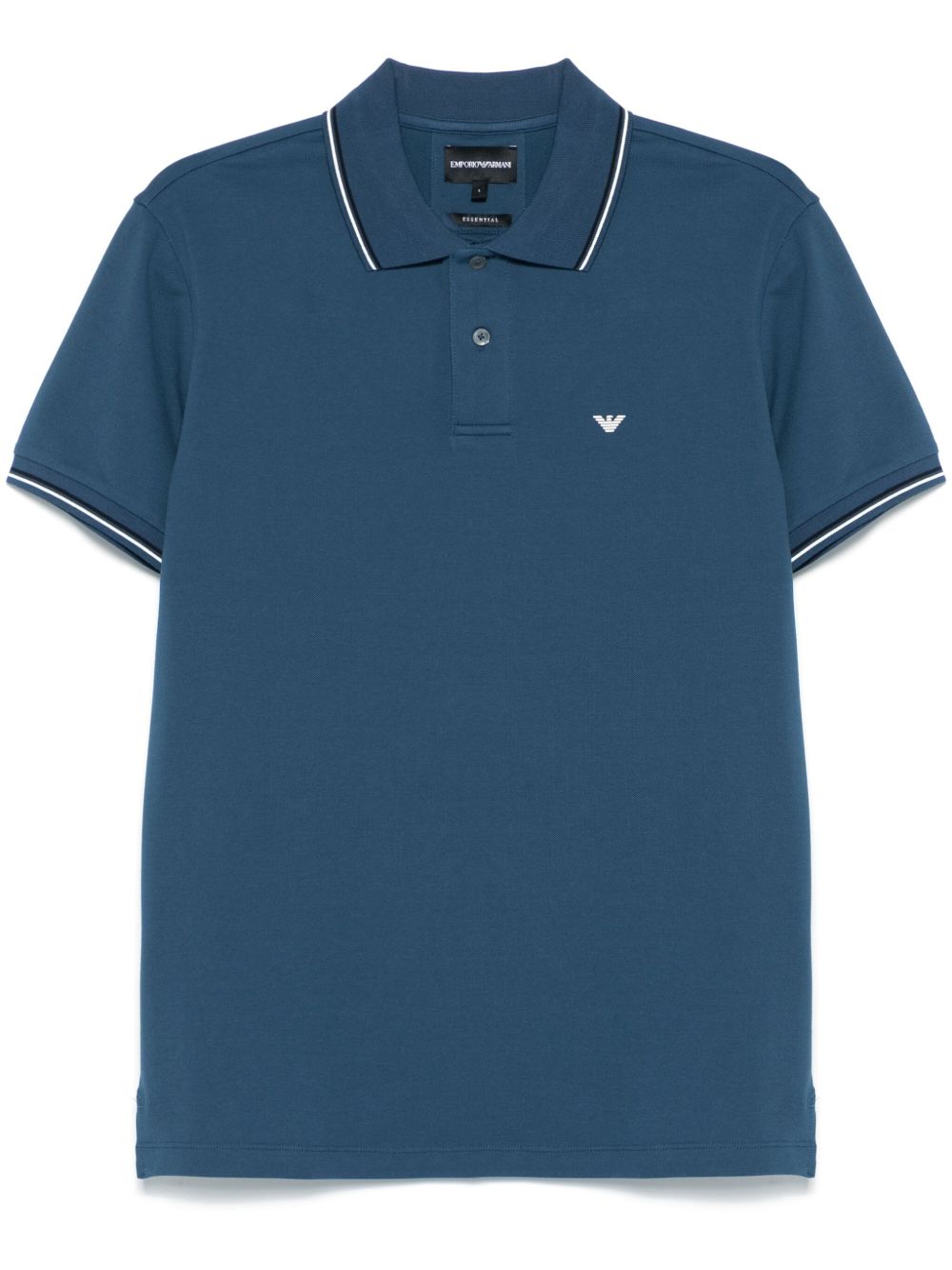 Emporio Armani embroidered logo polo shirt