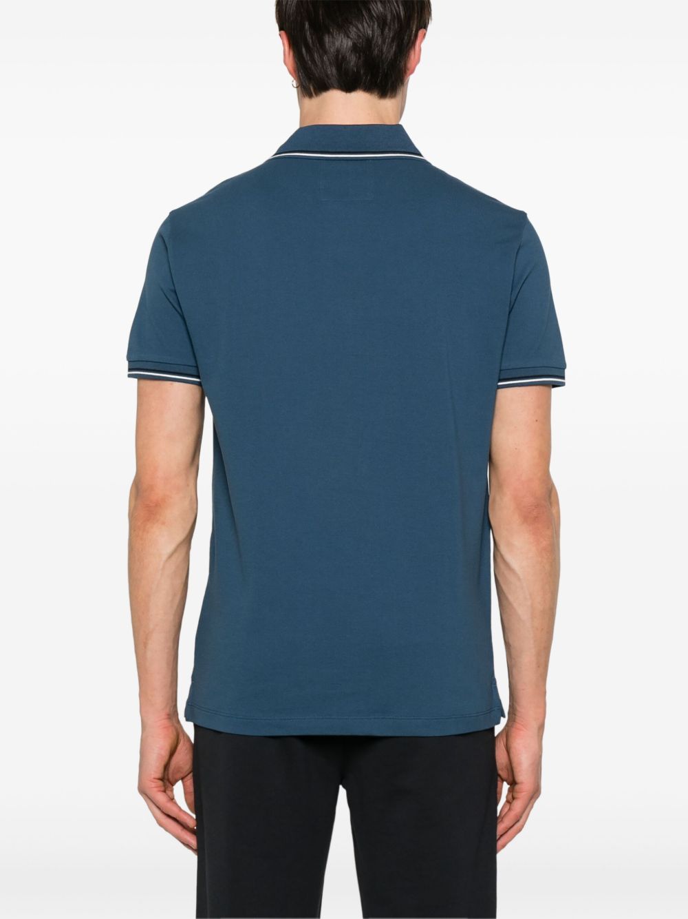 Emporio Armani embroidered logo polo shirt