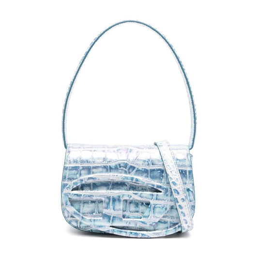 Diesel Bag Clear Blue Shoulder Diesel Light Gray