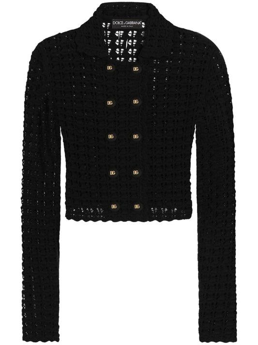 Dolce & Gabbana crochet-knit cardigan