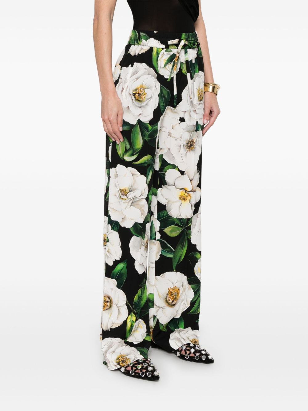 Dolce & Gabbana floral silk pants Trousers Dolce & Gabbana