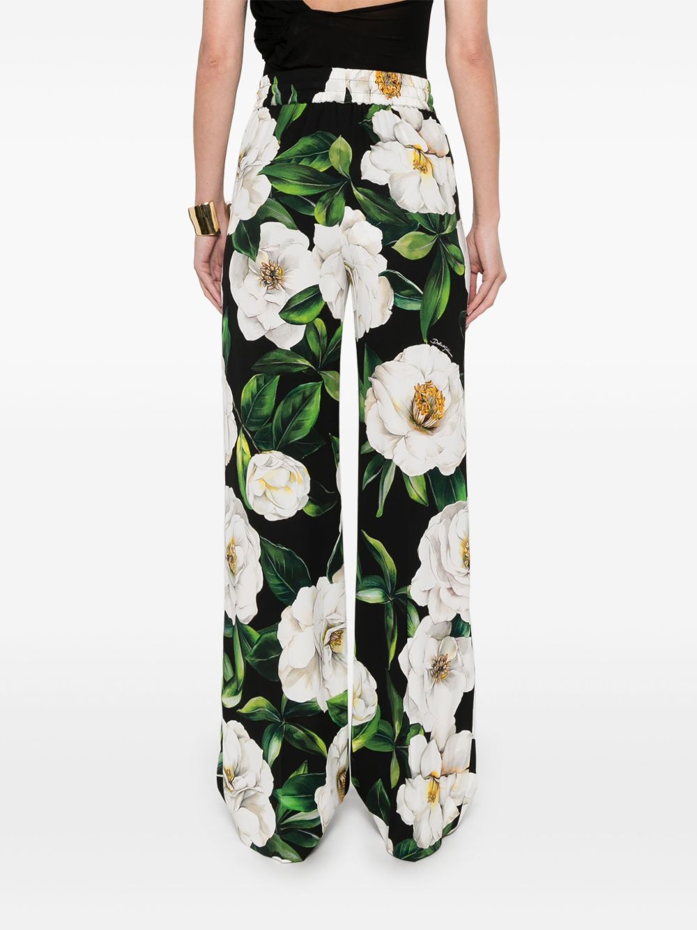 Dolce & Gabbana floral silk pants Trousers Dolce & Gabbana