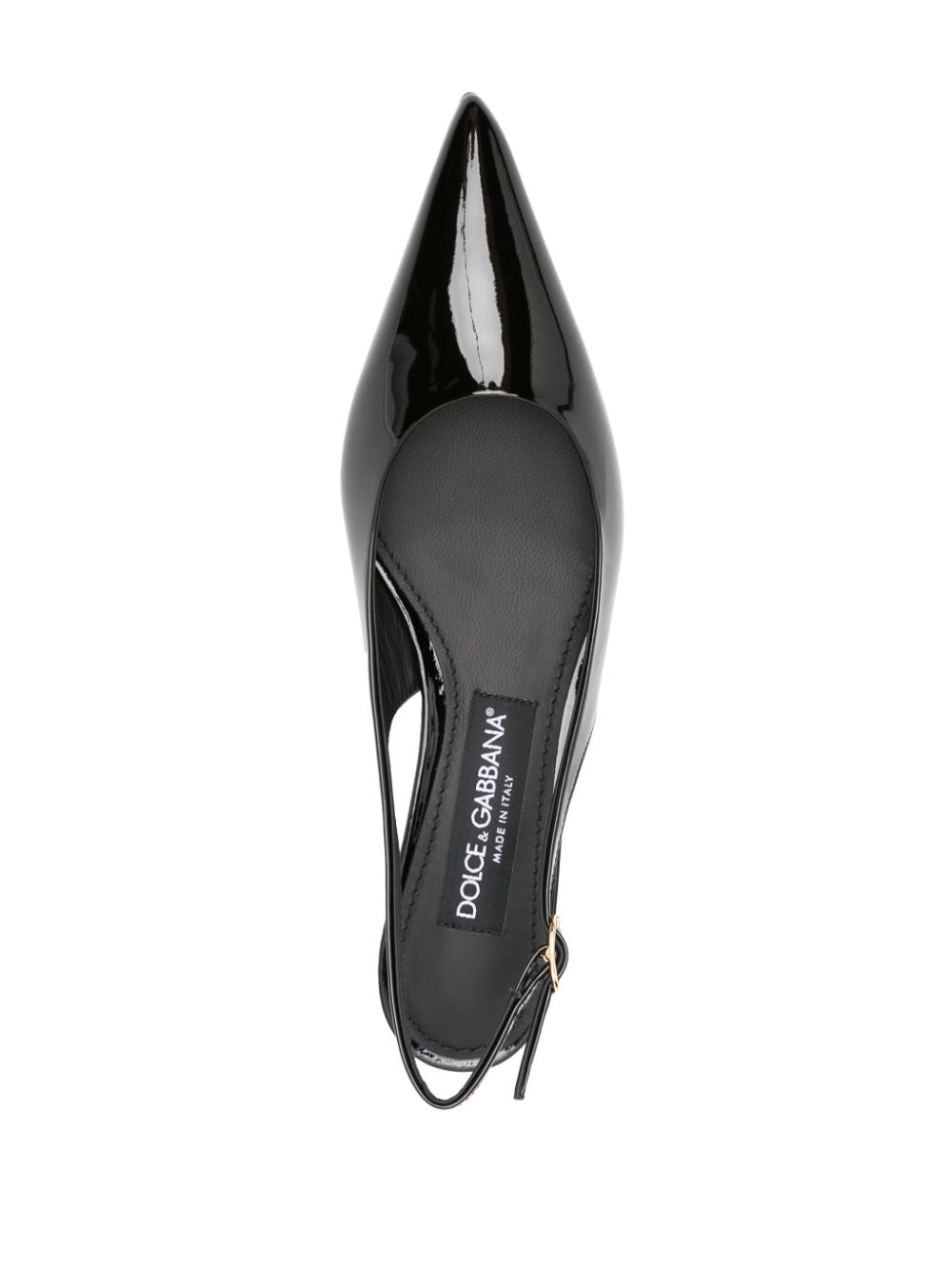 Dolce & Gabbana 40mm patent slingback pumps