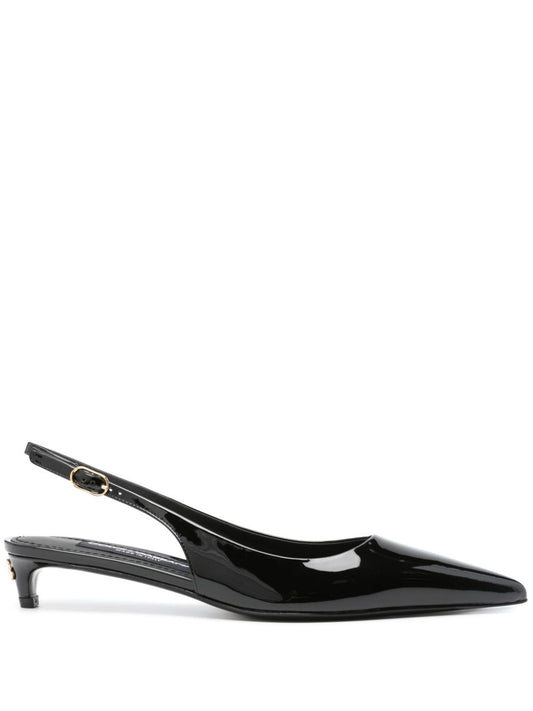 Dolce & Gabbana 40mm patent slingback pumps