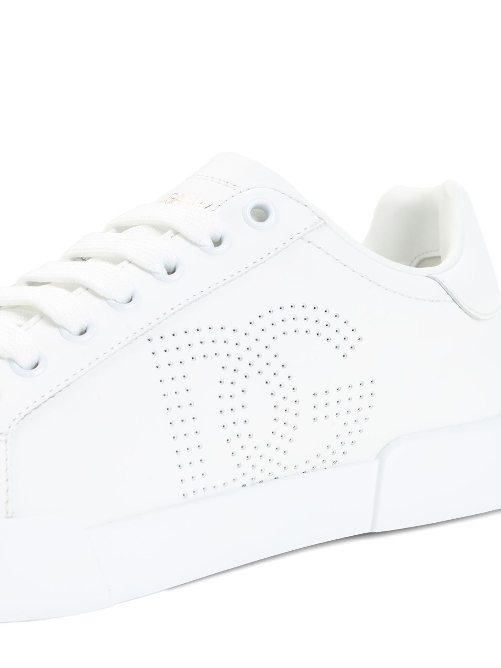 Dolce & Gabbana Portofino perforated-logo leather sneakers Sneakers Dolce & Gabbana