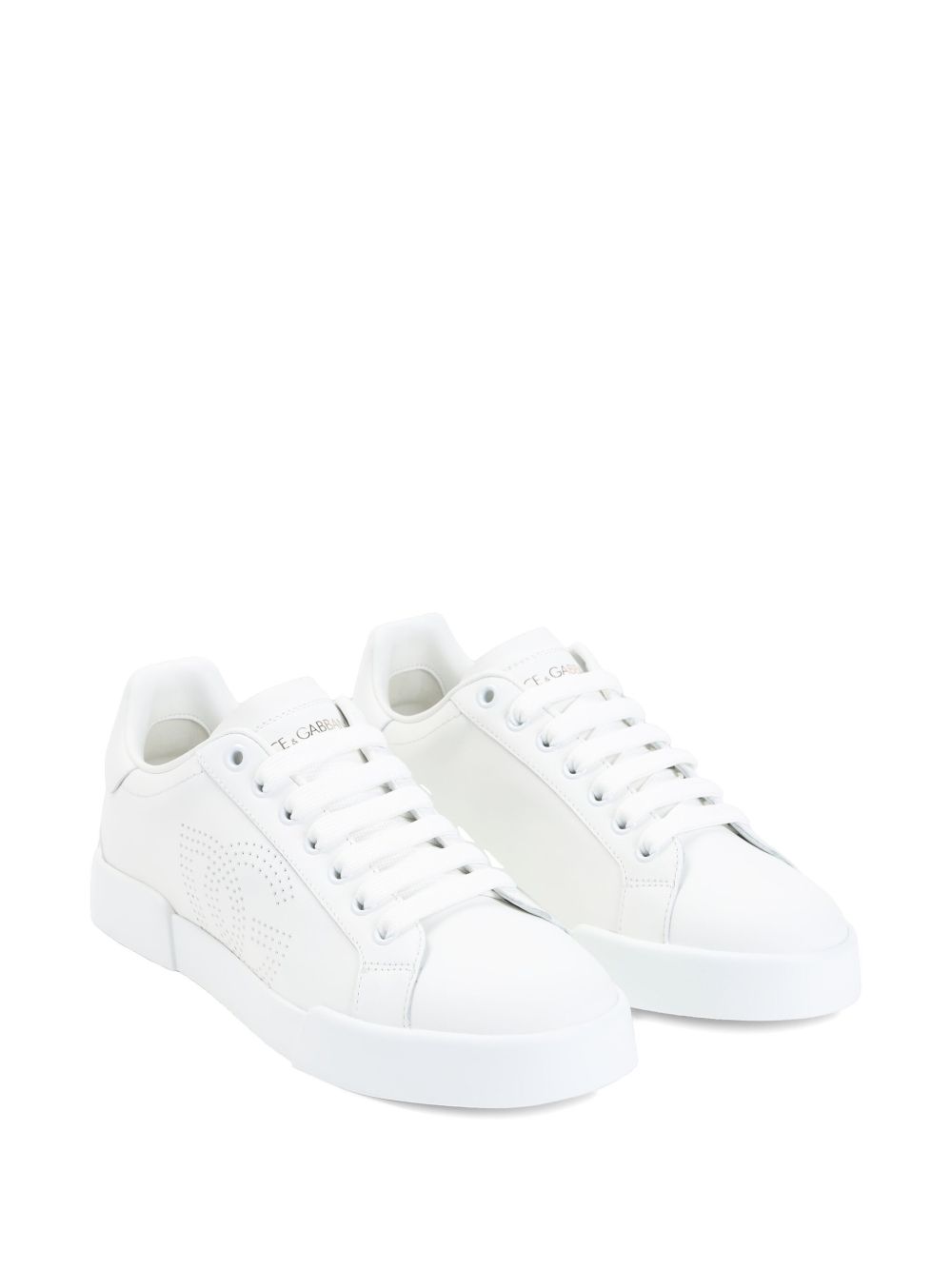 Dolce & Gabbana Portofino perforated-logo leather sneakers Sneakers Dolce & Gabbana