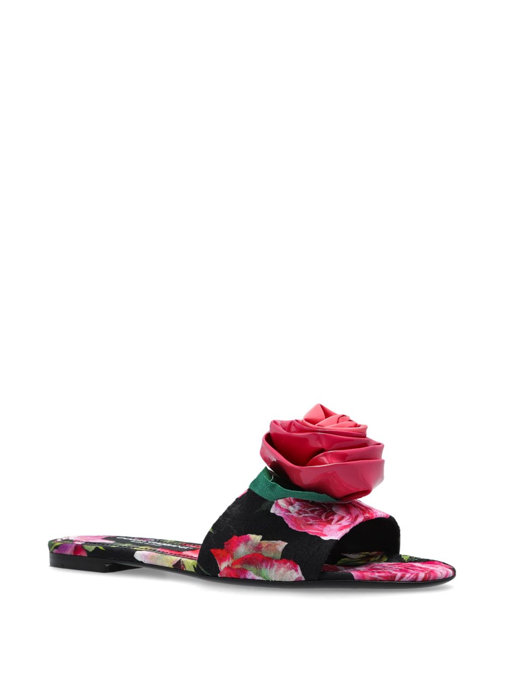 Dolce & Gabbana Floral Motif Slides Sandals Dolce & Gabbana