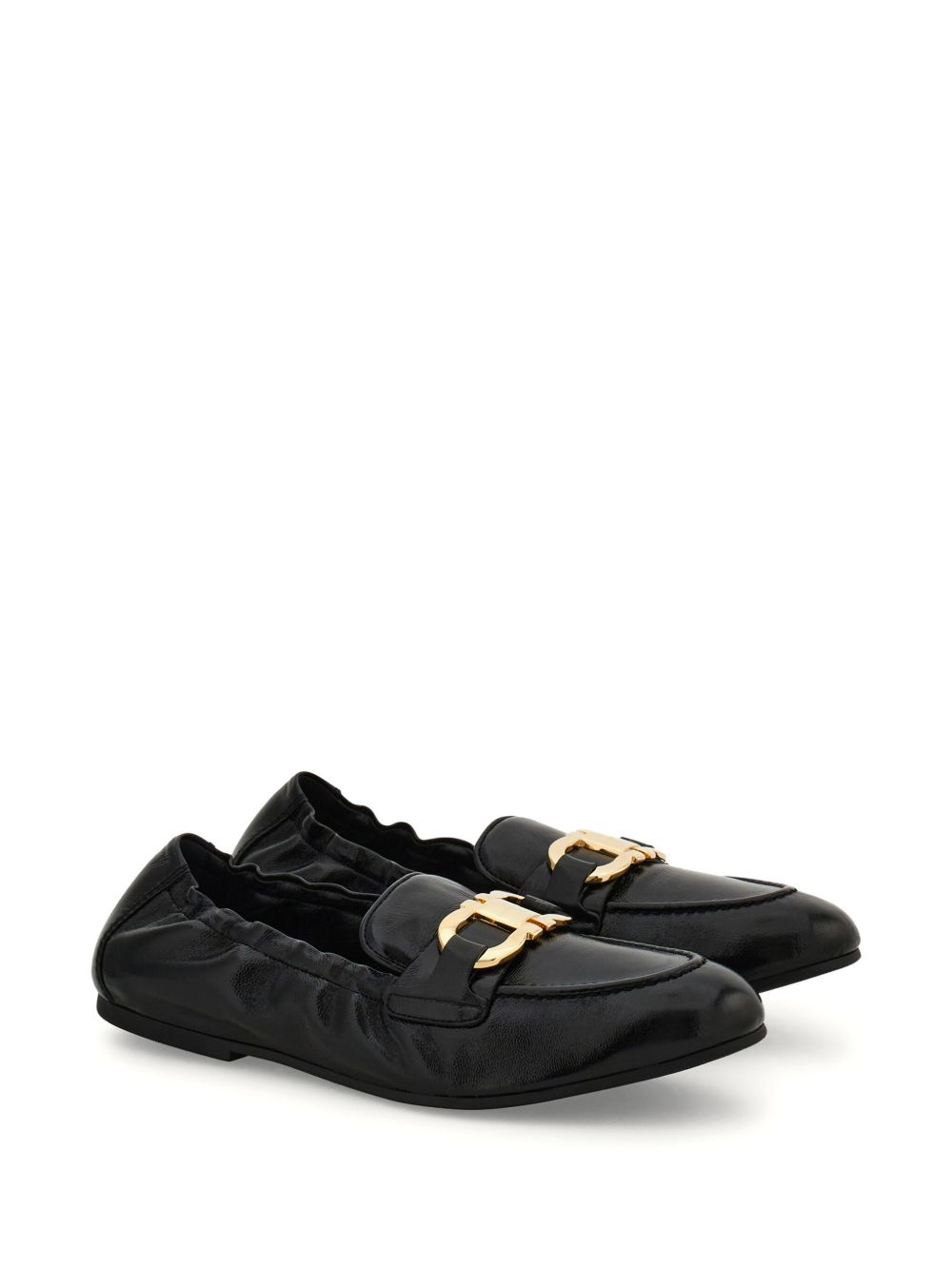 Ferragamo Flat shoes Black Moccasins Ferragamo