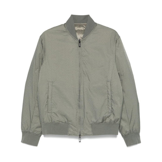 Emporio Armani bomber jacket with logo Jackets Emporio Armani Light Slate Gray