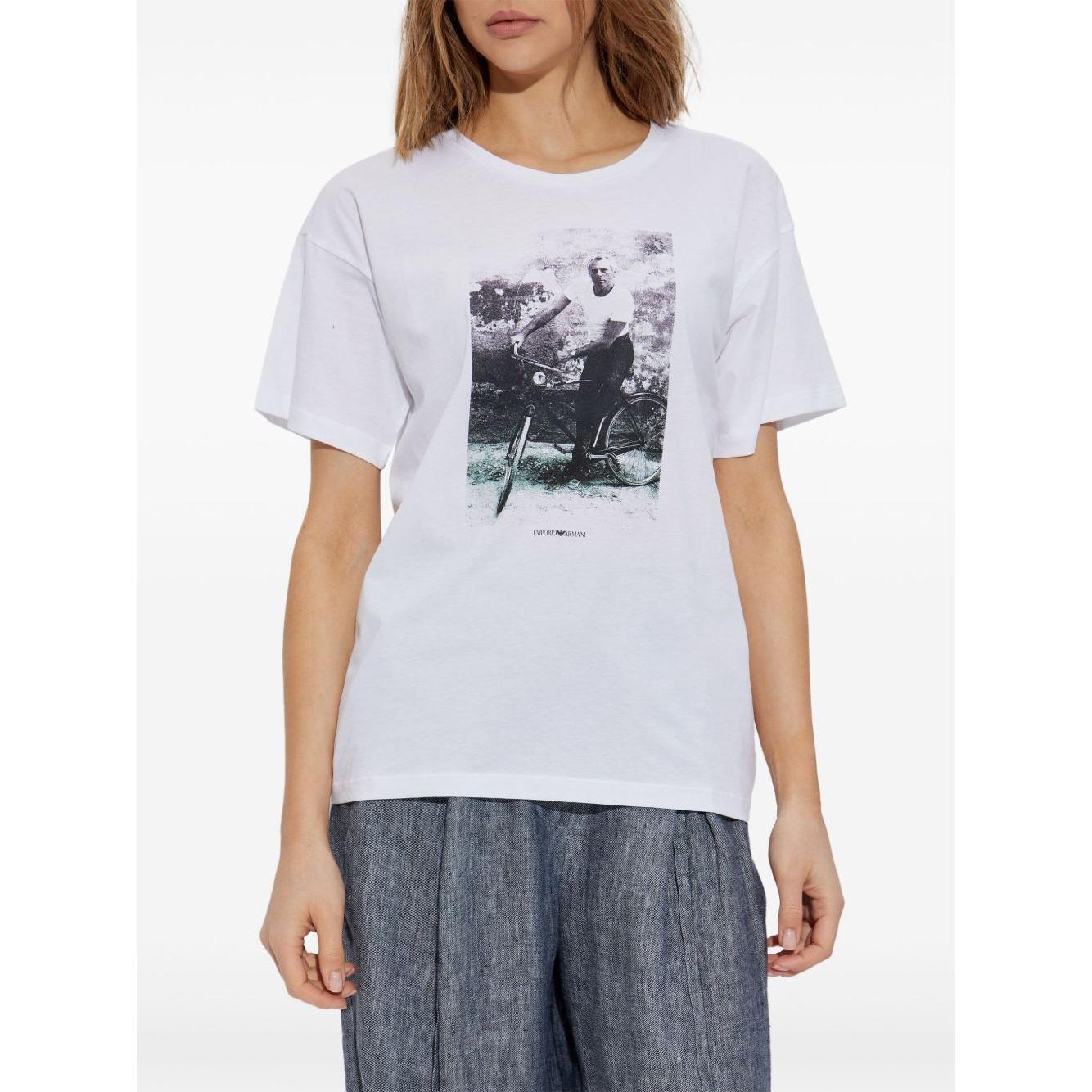Emporio Armani T-shirt with print Topwear Emporio Armani Lavender