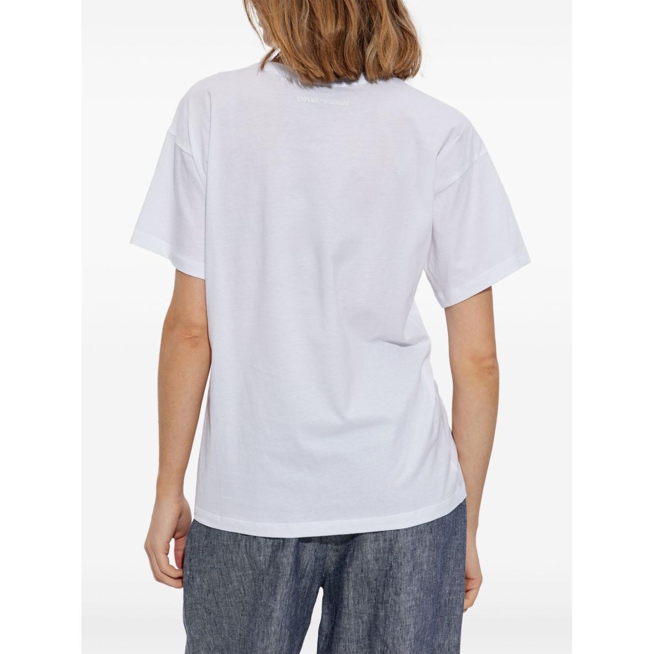 Emporio Armani T-shirt with print Topwear Emporio Armani Lavender
