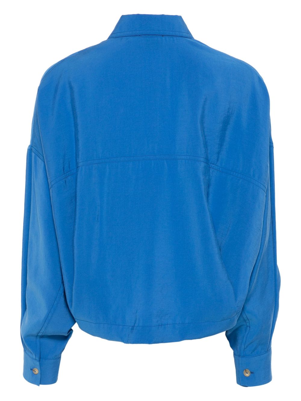 Alysi drop shoulder electric blue shirt