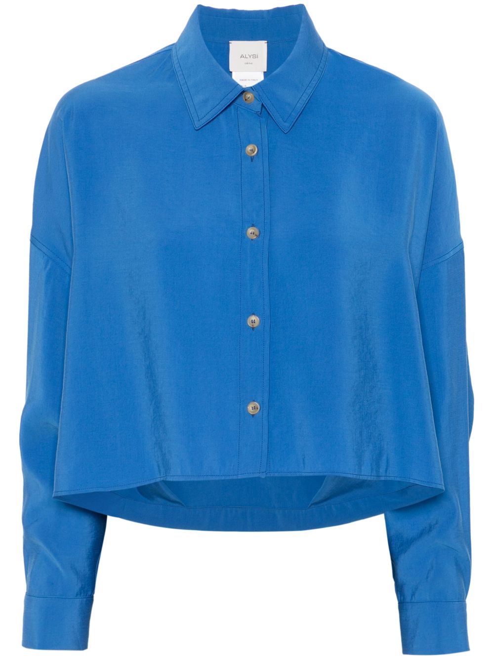 Alysi drop shoulder electric blue shirt