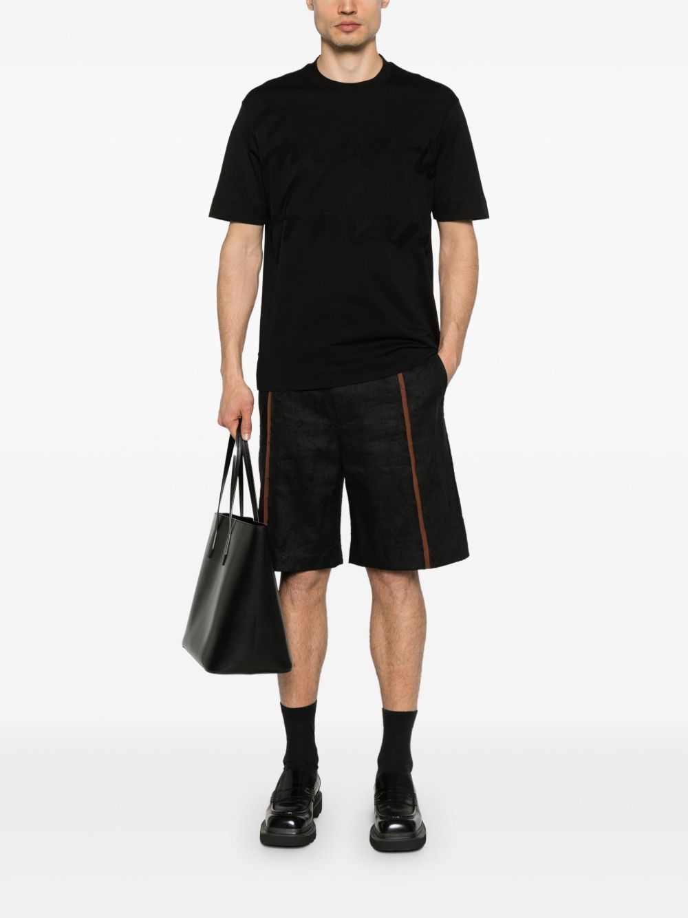 Emporio Armani T-shirts and Polos Black Topwear Emporio Armani