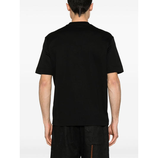 Emporio Armani logo-print cotton T-shirt Topwear Emporio Armani White Smoke