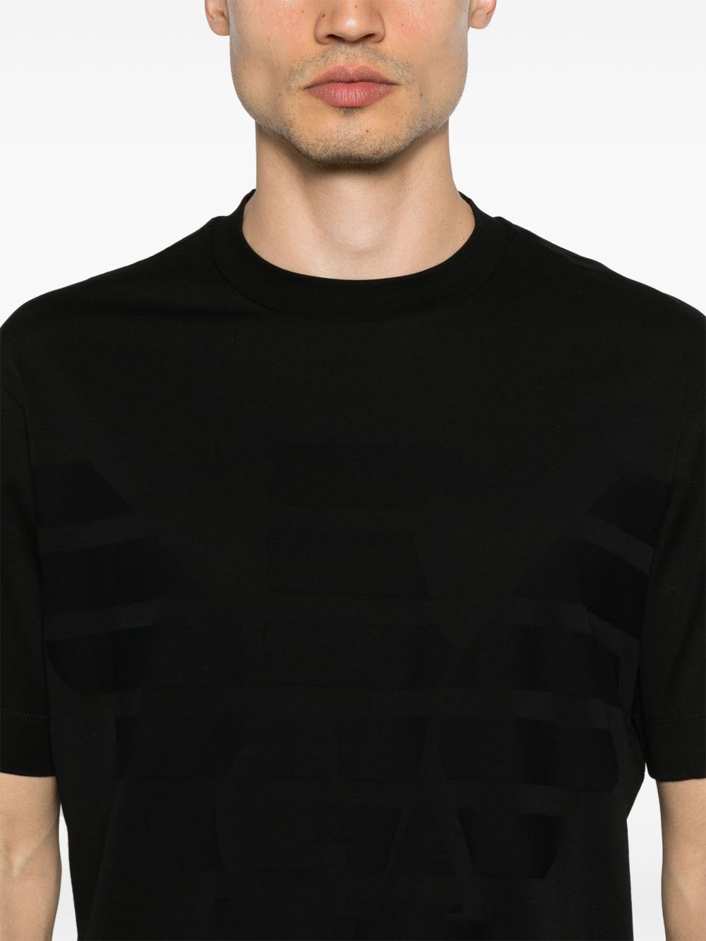 Emporio Armani T-shirts and Polos Black Topwear Emporio Armani